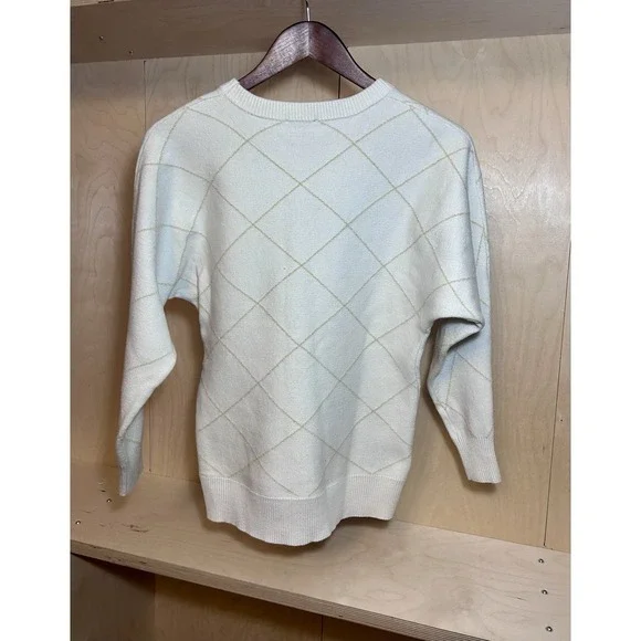 Tamari sweater for women‎ XS Ivory Crisscross Detailing - Picture 7 of 8